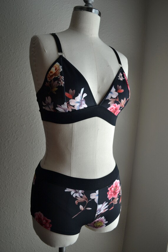 floral print bralette