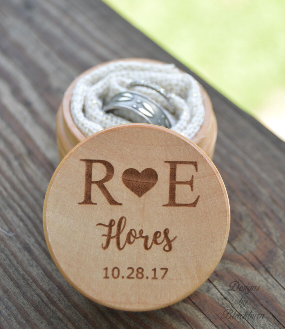 Keepsake Ring Box for Wedding Ceremony Personalized Ring Etsy