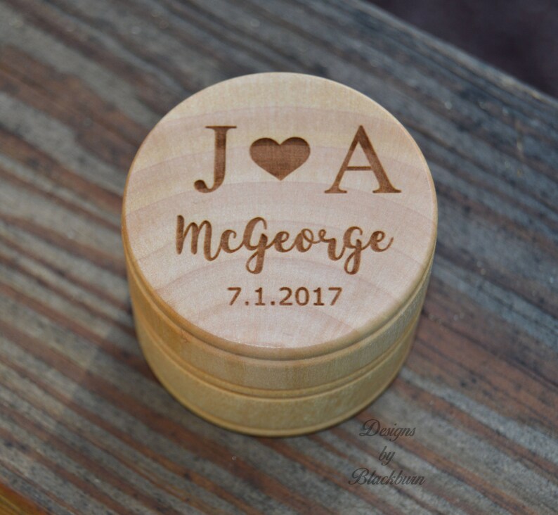Keepsake Ring Box for Wedding Ceremony Personalized Ring Etsy