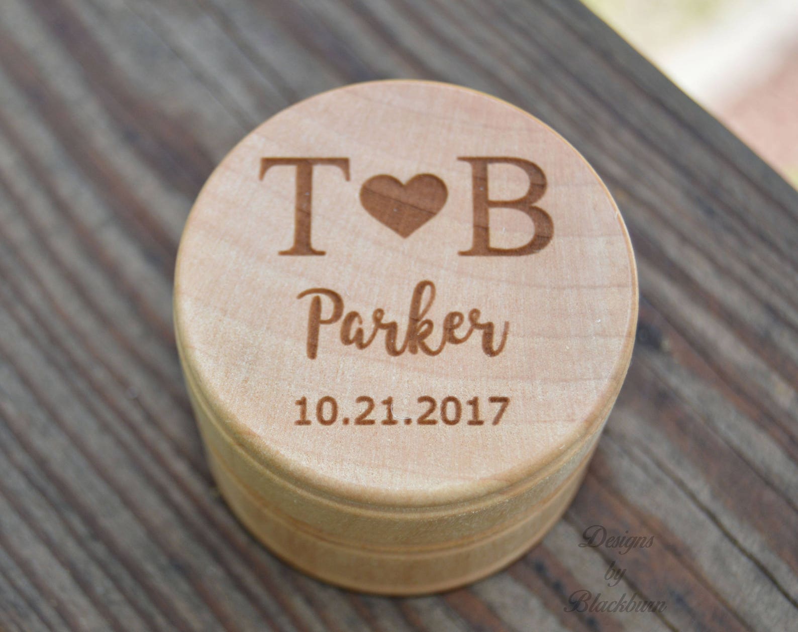 Keepsake Ring Box for Wedding Ceremony Personalized Ring Etsy