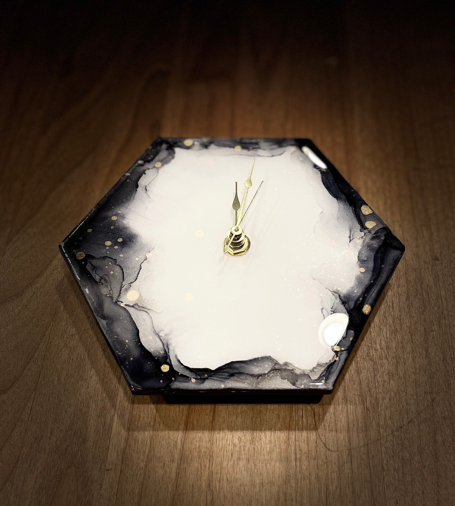 Epoxy Resin Clock Etsy