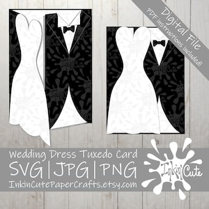Cartão de casamento SVG, Convite de casamento SVG, Cartão de noivado SVG, Cartão de aniversário SVG, Convite de casamento SVG, Cartão de casamento SVG, Smoking SVG