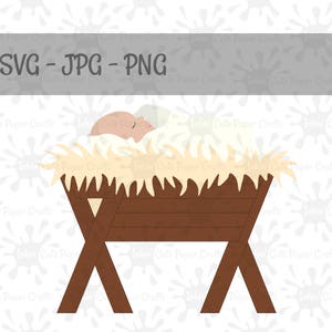 Baby Jesus SVG, Manger SVG, Nativity Scene SVG, Manger Scene svg, Nativity svg files, Christmas svg, Christmas svg cut files, Jesus svg