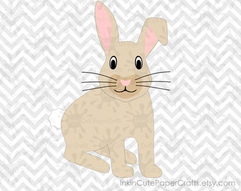 Rabbit SVG File, Bunny SVG, Bunny Rabbit SVG, Easter Svg, Easter Bunny Svg, Easter Rabbit Svg, Easter Clipart, Woodland Animals Svg