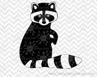 Raccoon SVG, Raccoon Clipart, Raccoon SVG Files, Raccoon Silhouette, Racoon SVG, Racoon Clipart, Racoon Clip Art, Racoon svg file, Woodland