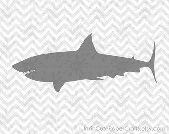 Shark Silhouette, Shark SVG File, Shark SVG Design, SVG Shark, Shark Cut File, Shark Clipart, Shark dxf, Shark Digital Design, Fish svg File