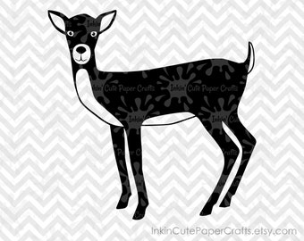 ClipArt cervi SVG, Clipart di cervi, cervi, Woodland animali clipart, foresta animali SVG, Woodland Clipart, Doe svg, Woodland animali SVG