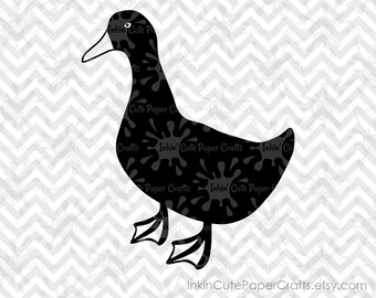 Duck Silhouette SVG, Duck SVG, Duck Clipart, Duck Clip Art, SVG Duck, Farm Animal svg, Barnyard Animal svg, Farm Animal Clipart, Farm svg