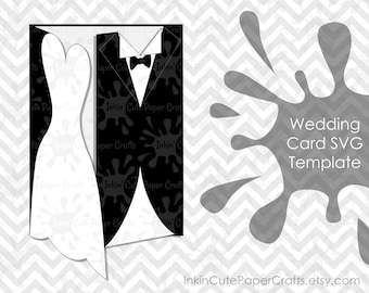 Wedding Card SVG, Wedding SVG Invitation, Engagement Card SVG, Anniversary Card svg, Wedding Invitation svg, svg Wedding Card, Tuxedo svg