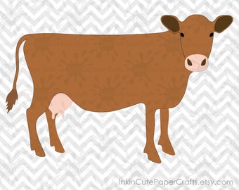 Cow SVG file, Cow Clipart, SVG Cow, Cow Clip Art, Cow cut file, Show Cow SVG, Farm Animal Clipart, Farm Animal svg, Dairy Cow svg, Farm svg