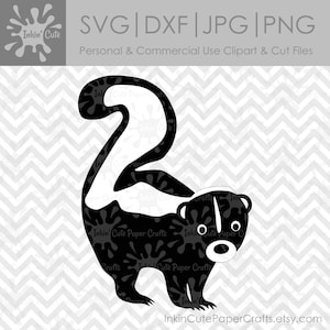 Skunk SVG, Skunk Clipart, Woodland Animal Clipart, Woodland Animals SVG, Forest Animals SVG, Woodland svg, Woodland Clipart, Skunk Clip Art