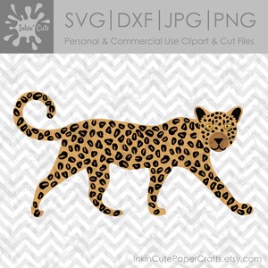 Leopard SVG, Leopard Clipart, Leopard Cut File, Leopard Clip Art, Safari Animals SVG Cut, Safari Animals Clipart, African Animals SVG