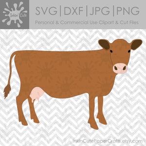 Cow SVG file, Cow Clipart, SVG Cow, Cow Clip Art, Cow cut file, Show Cow SVG, Farm Animal Clipart, Farm Animal svg, Dairy Cow svg, Farm svg