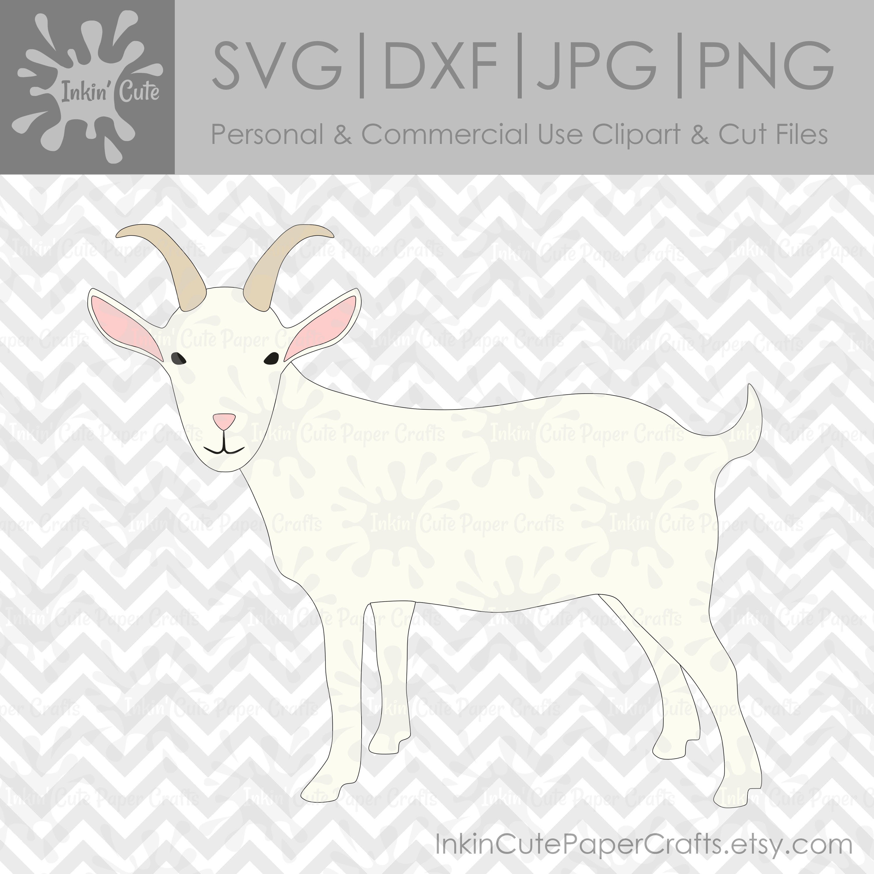 Download Goat Clipart Goat Cut File Farm Animal Svg