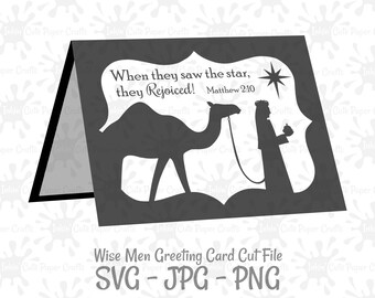 Wise Men Card, Nativity Card SVG, Wise Men Camel SVG, Christmas Card svg, Wise Man SVG, Wise Men svg, Christmas Card svg Files, Nativity svg