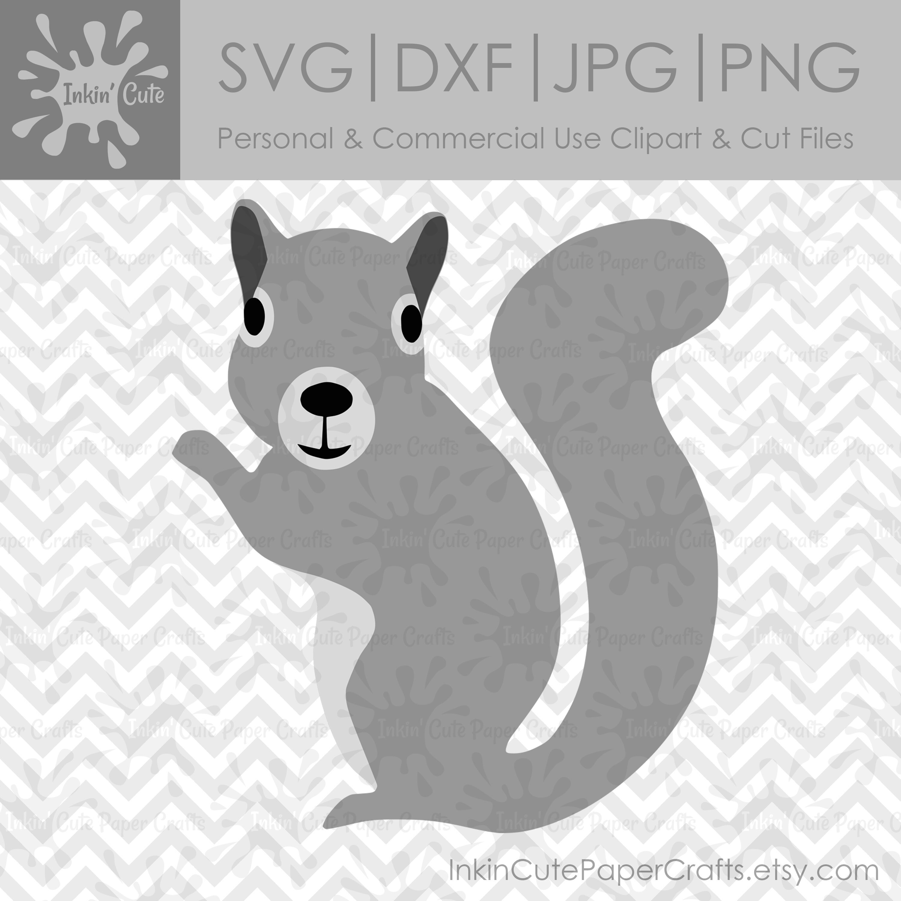 Squirrel SVG File, Squirrel Clipart, SVG Squirrel, Squirrel Clip Art
