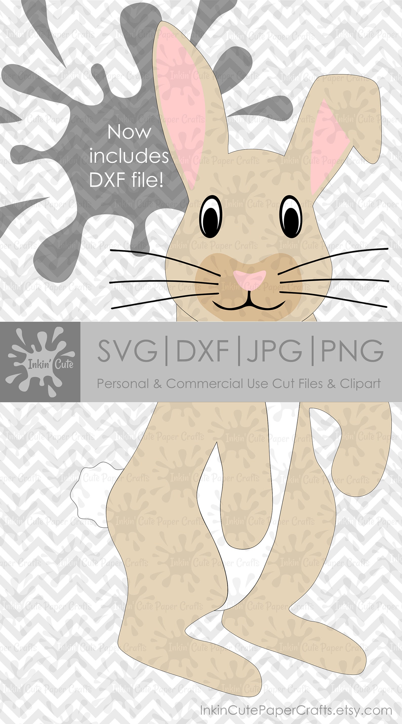 Rabbit SVG File Bunny SVG Bunny Rabbit SVG Easter Svg - Etsy