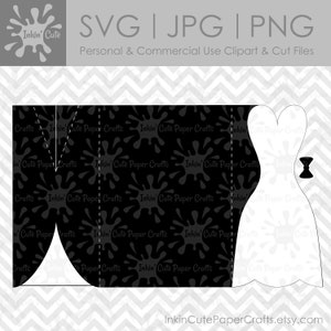 Wedding Card SVG, Wedding SVG Invitation, Engagement Card SVG, Anniversary Card svg, Wedding Invitation svg, svg Wedding Card, Tuxedo svg image 3