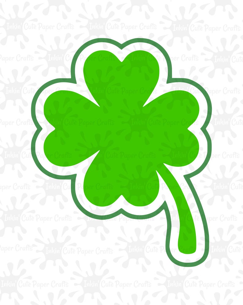4 Leaf Clover SVG, 4 Leaf Clover Clipart, St Patricks Day SVG, St