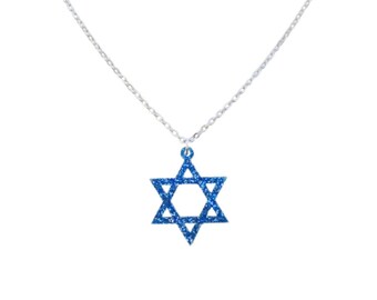 Laser Cut Star of David Necklace: Jewish Gift, Israel Jewelry, Graduation Gift