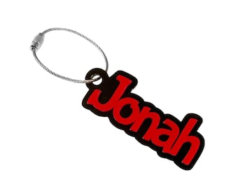 Personalized 3D Acrylic Name Keychain, Backpack Tag, Graduation Gift
