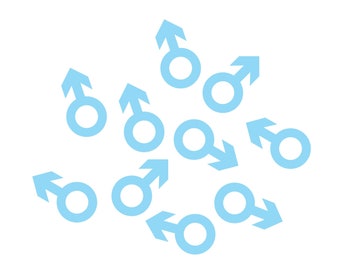 Male Symbol Acrylic Charms, Gender Reveal, Baby Shower, Graduation Gift