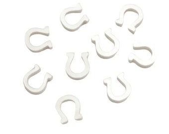 Laser Cut Horseshoe Charms: Acrylic Equestrian DIY Crafts, Graduation Gift