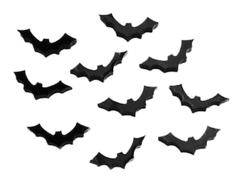 Laser Cut Vampire Bat Charms: Halloween Acrylic Jewelry Crafts, Graduation Gift