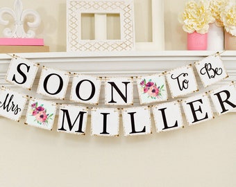 bridal shower banner etsy