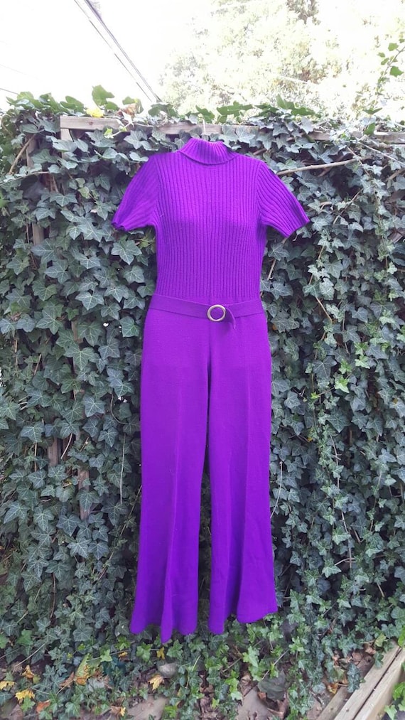 Perfect purple warm and cozy one piece sweater bel