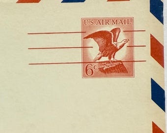 Rare 6cent Red Airmail US Postage - Etsy