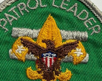 Round Boy Scouts of America Patrol Leader, Vintage Patch