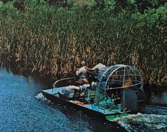 Sterling Silver 3D Swamp Marsh Air Boat Charm
