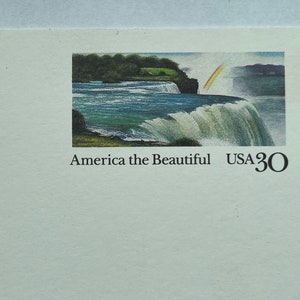 America The Beautiful .30 USPS carte postale vintage