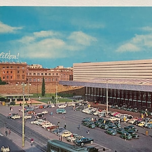 Roma Termini, Terminal Station, Rome, Italie, carte postale vintage