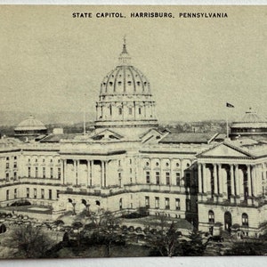 Carte Postale Le capitole de l'état, Harrisburg, Pennsylvanie, carte postale vintage