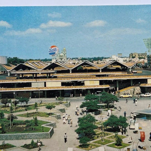 Mercado Libertad, Liberty Market, Guadalajara, Jalisco, Mexico, Tarjeta Postal, Vintage Postcard