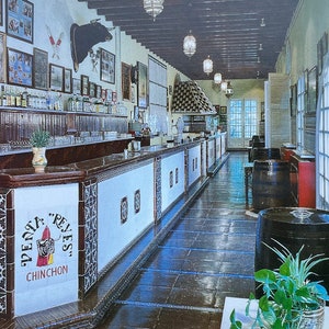 Venta Reyes, Bar de Verano, Summer Barroom, Bar d'ete, Vintage Postcard