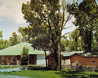 Oasis Motel, Highway 120, Meeteetse, Wyoming, Vintage Postcard