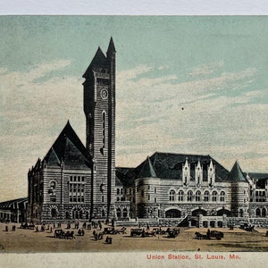 Union Station, St. Louis, Missouri, vintage Carte postale