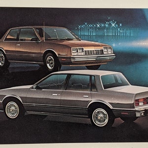 1982 Chevrolet Celebrity Sedans, Vintage Postcard, and Car Advertisements