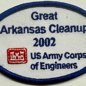 Great Arkansas Cleanup, 2002, US Army Corps of Engineers, Embroidered Vintage Patch