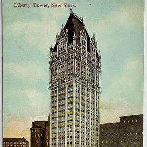 Liberty Tower, New York City, New York, Vintage Postcard