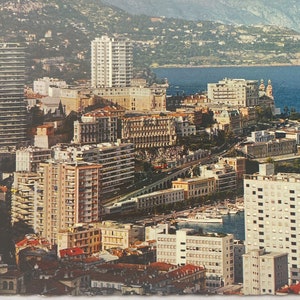 Monte Carlo, Monaco, French Riviera, Vintage Postcard