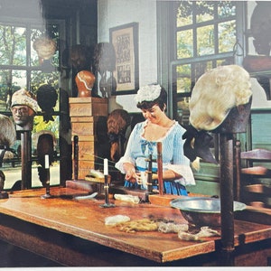 The King's Arms Barber Shop, Williamsburg, Virginie, vintage Carte postale