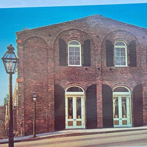Théâtre du Nevada, Nevada City, Californie, carte postale vintage