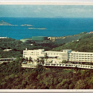 Virgin Isle Hotel, Charlotte Amalie Harbor, St Thomas, Îles Vierges, carte postale vintage