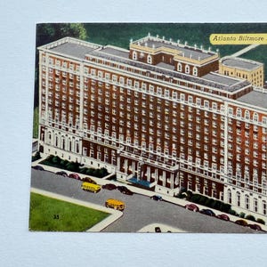Carte postale Atlanta Biltmore Hotel, lin vintage