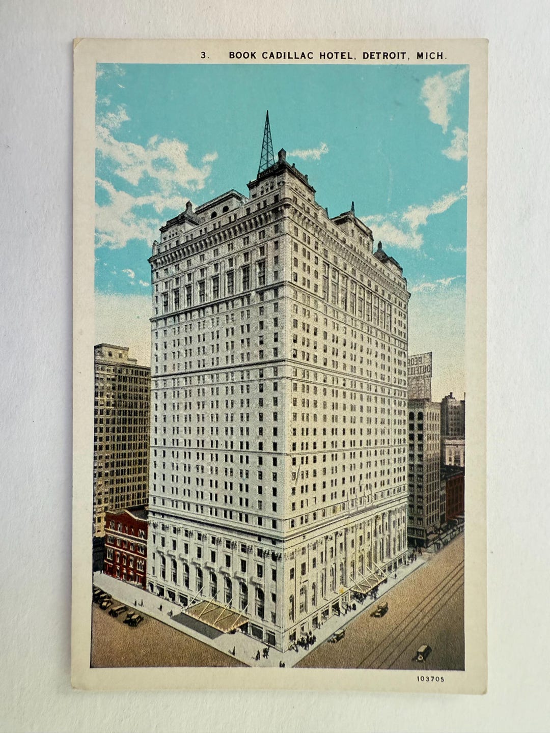 New Book Cadillac Hotel, Detroit Michigan, Vintage Postcard - Etsy