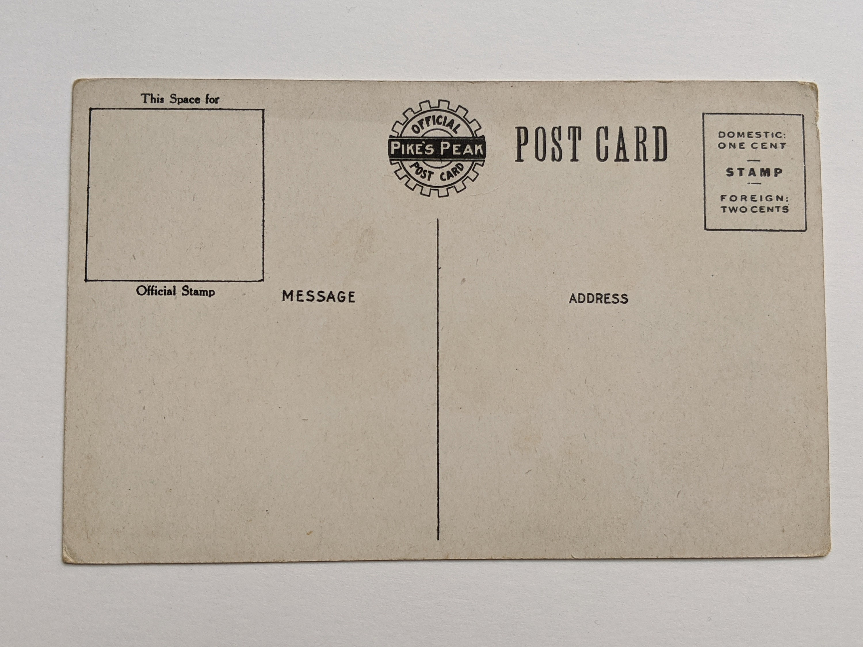 Beautiful Antique Colorized Postcard of Pike\u2019s Peak and Gateway to ...